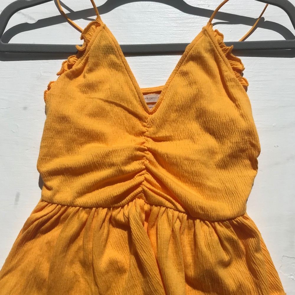 Urban outfitters smocked peplum top